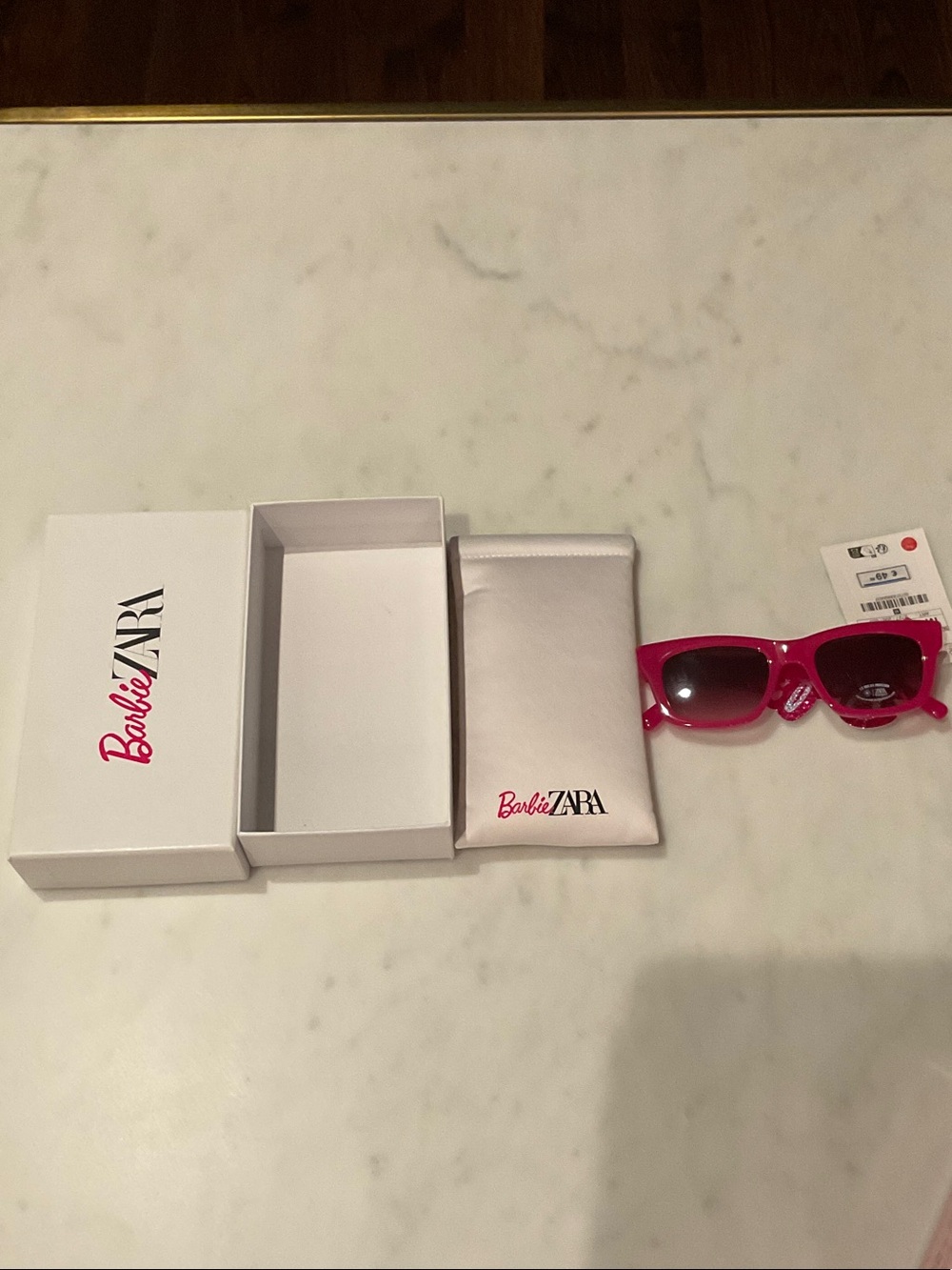 Zara Barbie Hot Pink Sunglasses with Dark Lenses